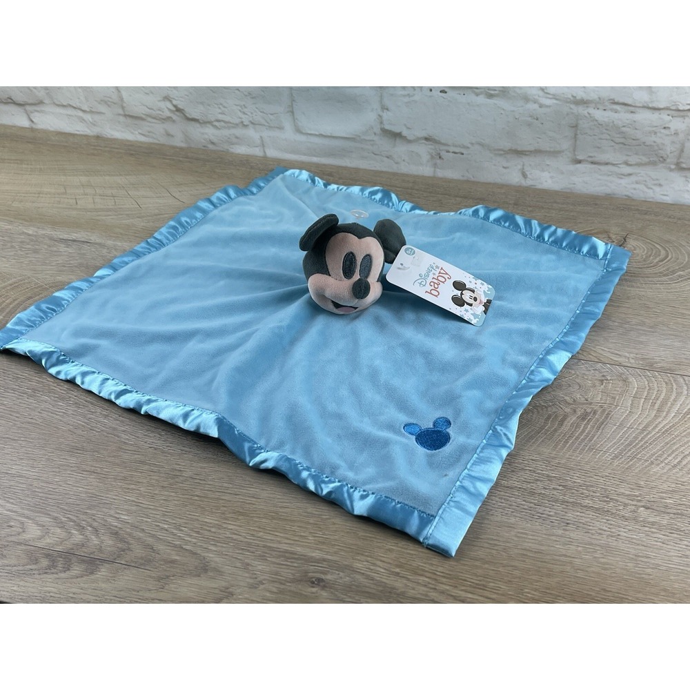 Disney Baby MICKEY MOUSE Baby Lovey Security Blanket Plush Soft Blankie